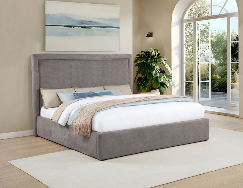 Lawson 54-inch Upholstered Eastern King Platform Bed Mushroom by Unique Piece Furniture