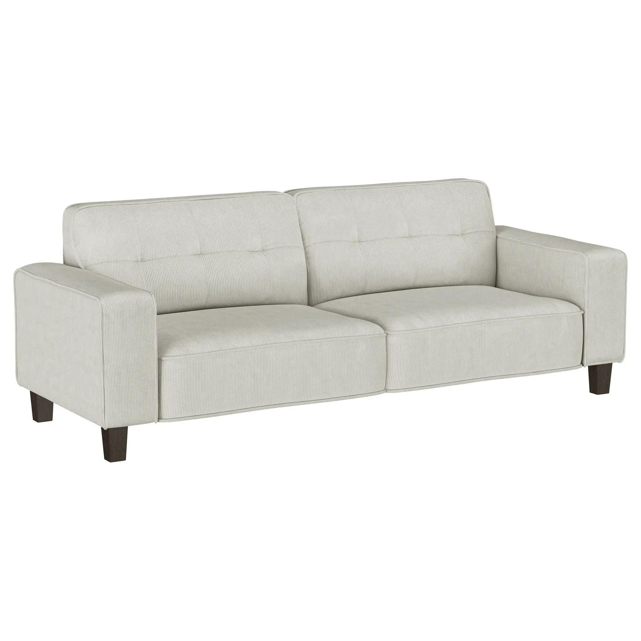 Evoke - Upholstered Tufted Sofa - Greige by HouseOfZazla