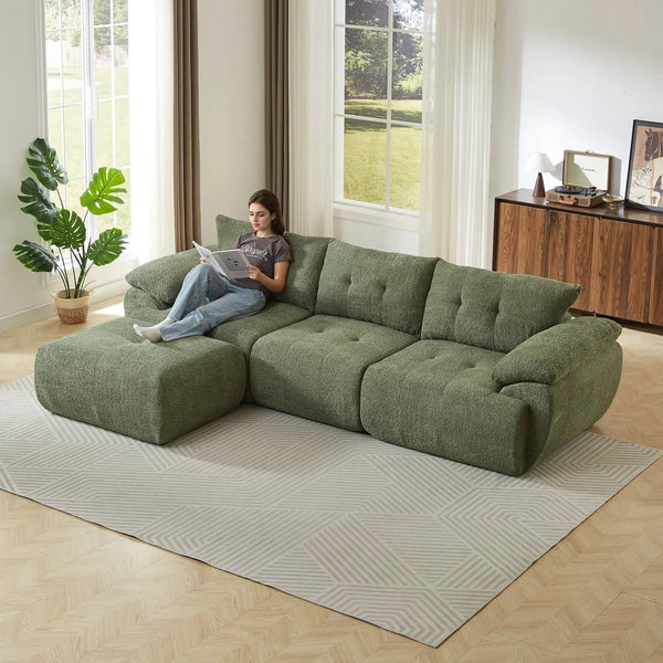 115'' Large Modern 3-Seater Sofa, photo 2 of 10