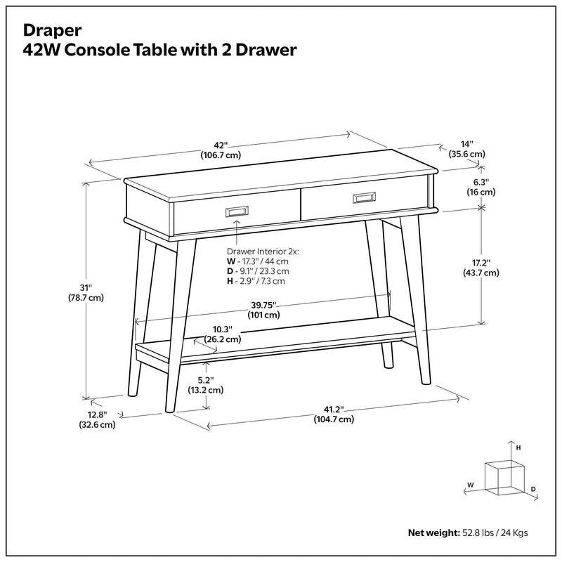 Draper - Console Table - Teak by HouseOfZazla