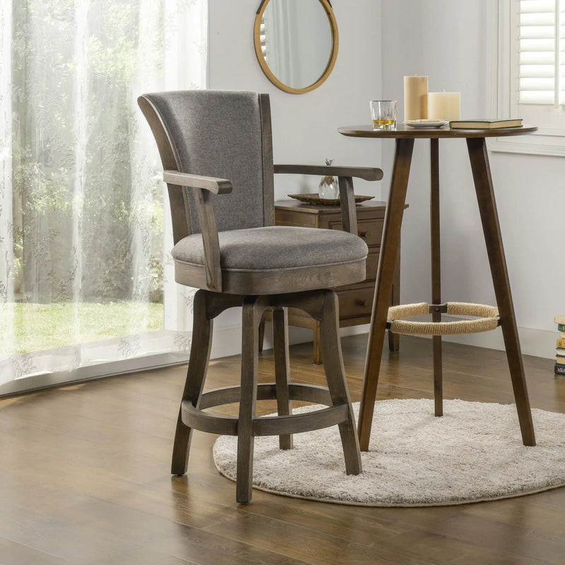 Williams - Swivel Counter Height Bar Stool by HouseOfZazla