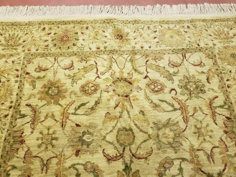 Belgium Power Loomed Rug 5x7, Vintage Oriental Wool Carpet, Beige by Jewel Rugs