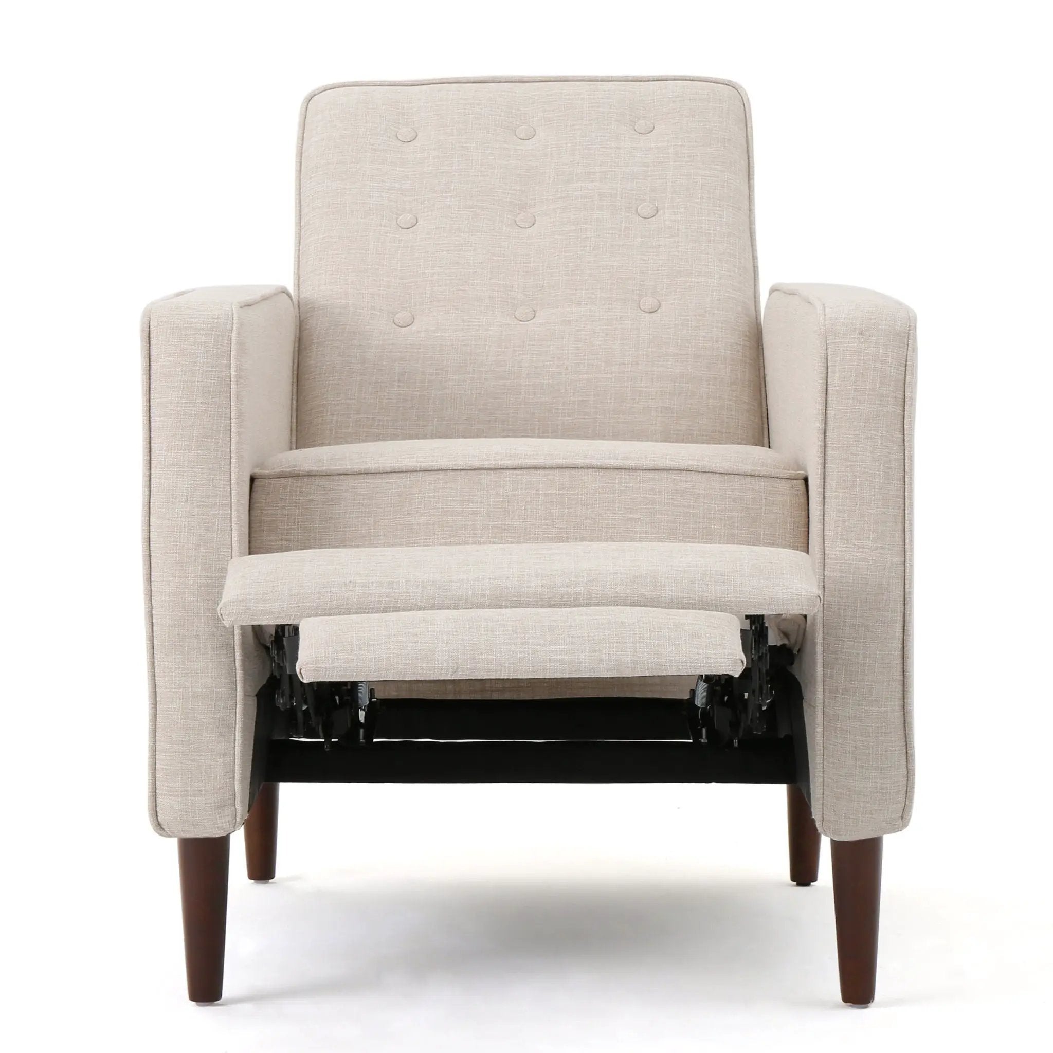 Mid-Century Modern Recliner With Button Tufted Waffle Stitch by HouseOfZazla