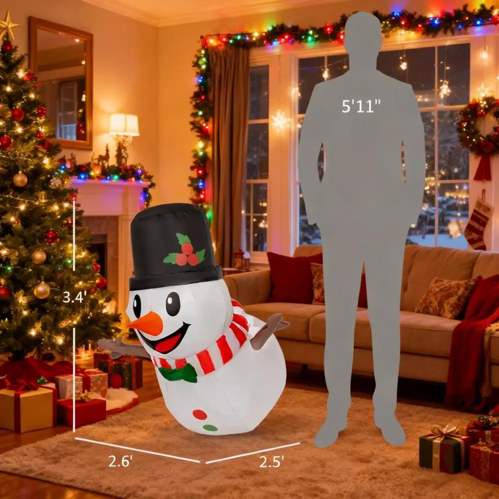 3.4' Inflatable Hanging Snowman Christmas Display by HouseOfZazla