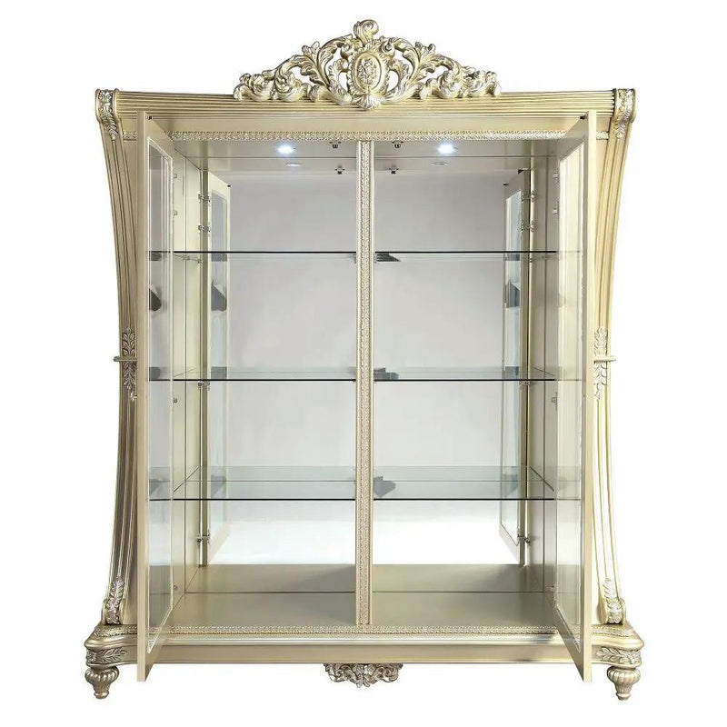 Vatican - Curio - Champagne Silver by Unique Piece Furniture