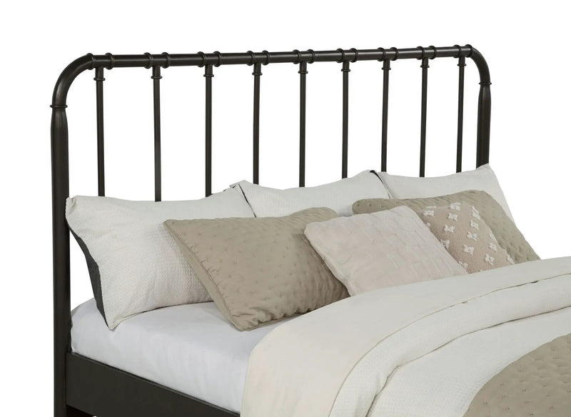 Rocco All Wood Water Pipe Open Frame Eastern King Bed Dark Bronze by Unique Piece Furniture