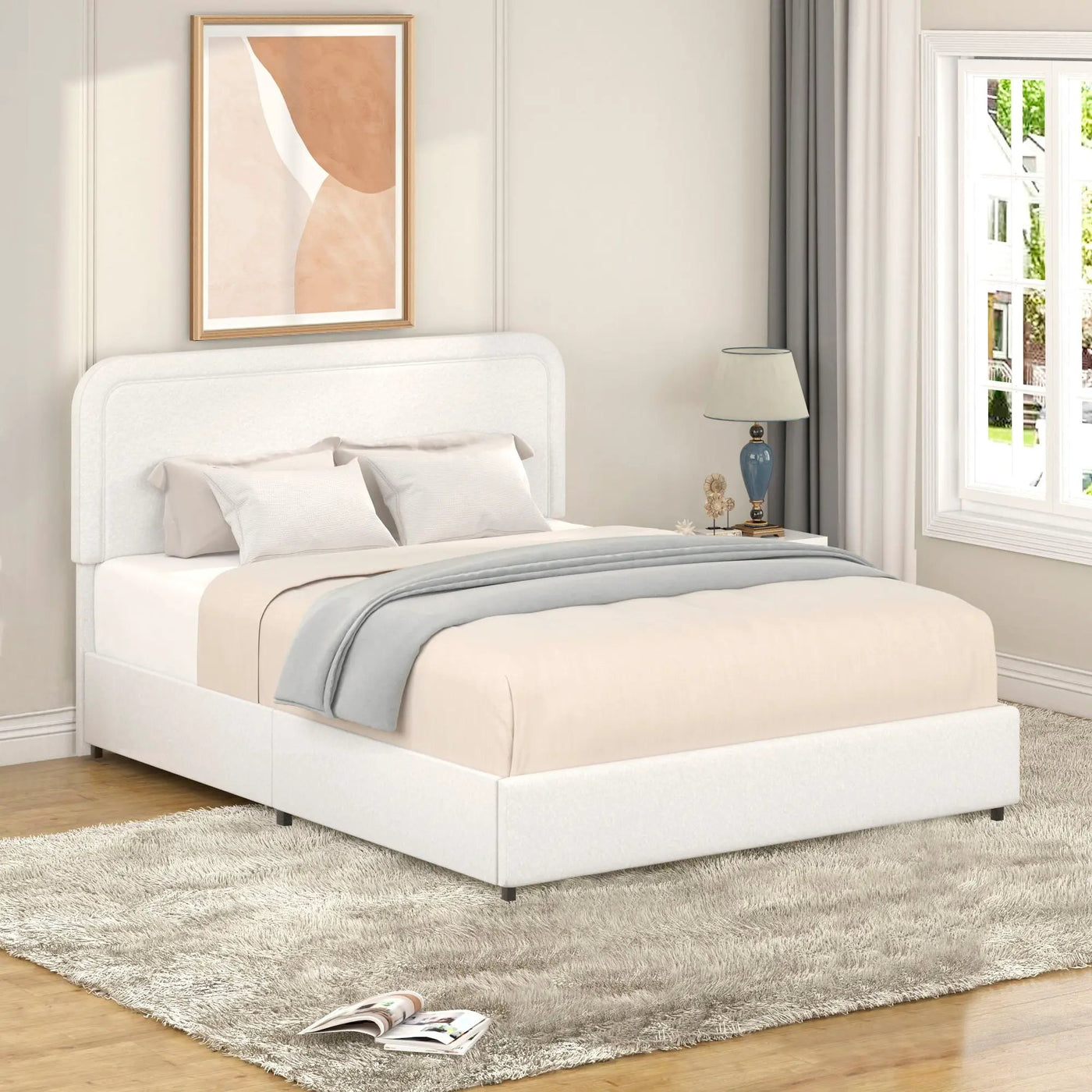 Liv - Patented With Drawers Upholstered Storage Platform Bed by HouseOfZazla