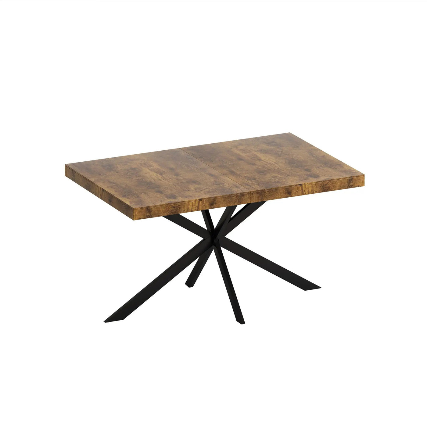 Retro Rectangular Stretch Dining Table With Embossed Center Plate by HouseOfZazla