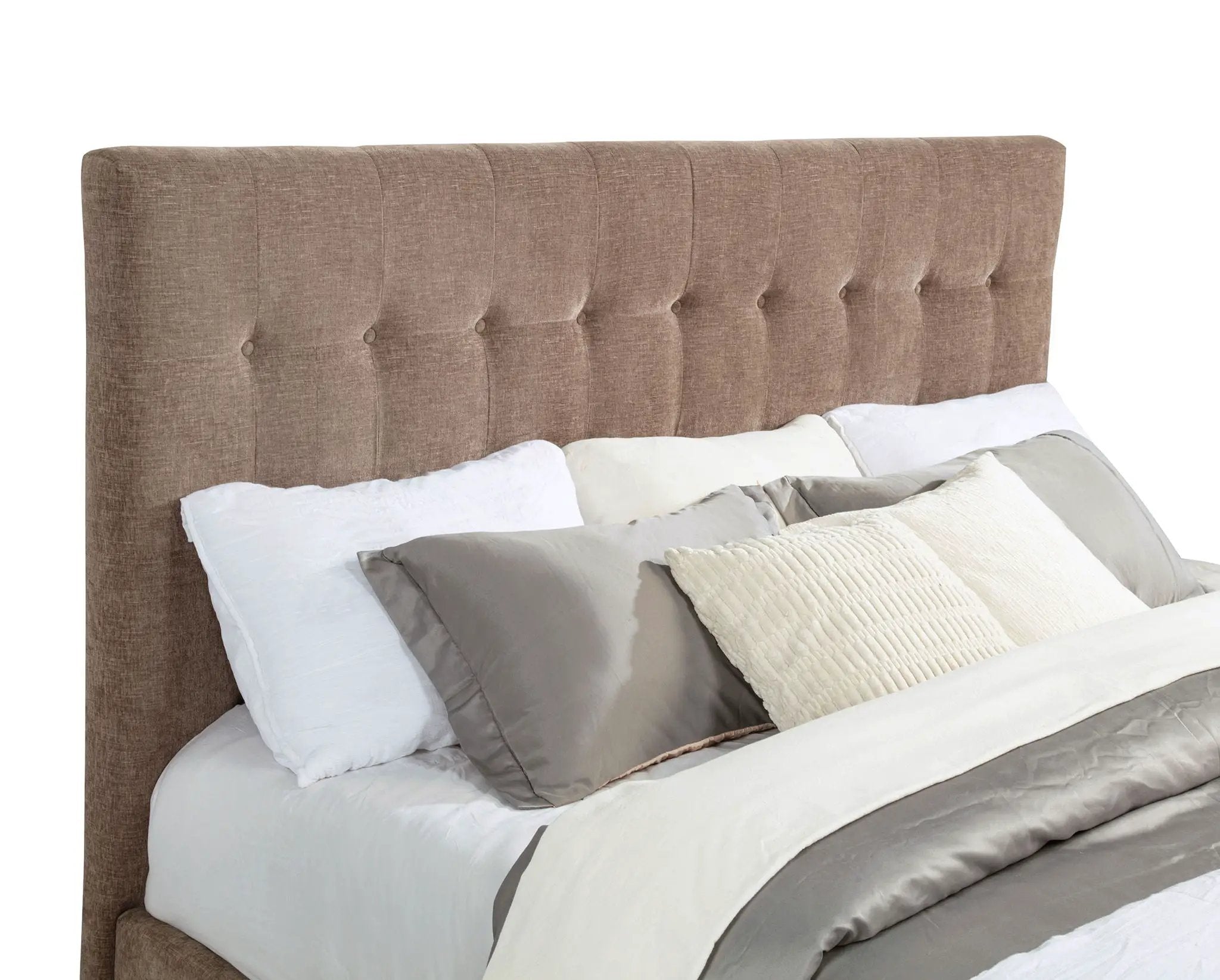 Senna Upholstered Queen Audio Flame Visualizer Bed Brown by Unique Piece Furniture