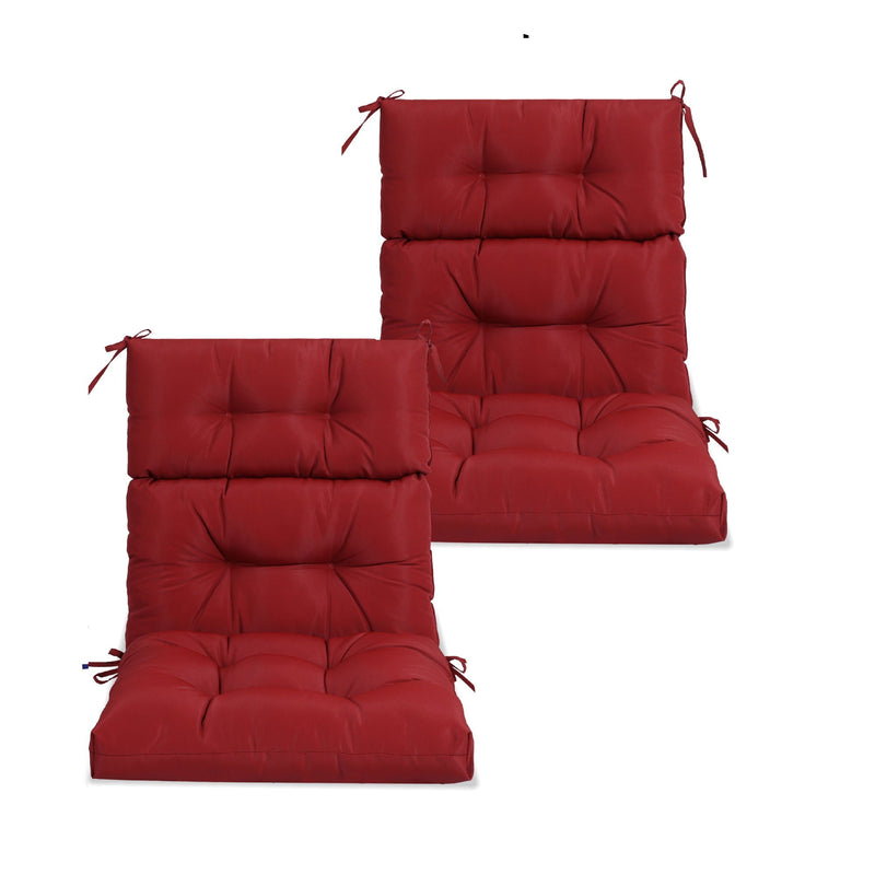 2 Piece High Back Patio Chair Cushion Set by HouseOfZazla
