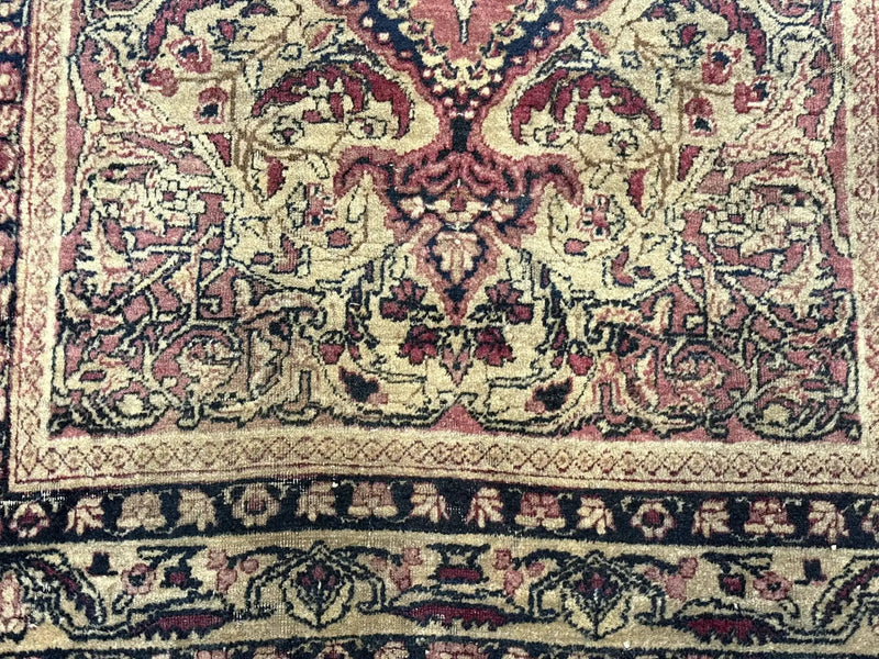 Antique Persian Lavar Rug 3x5, Persian Kerman Rug, Traditional Persian Carpet by Jewel Rugs