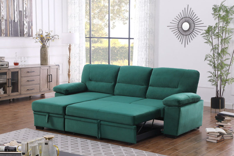 Kipling - Reversible Sleeper Sectional Sofa Chaise by HouseOfZazla