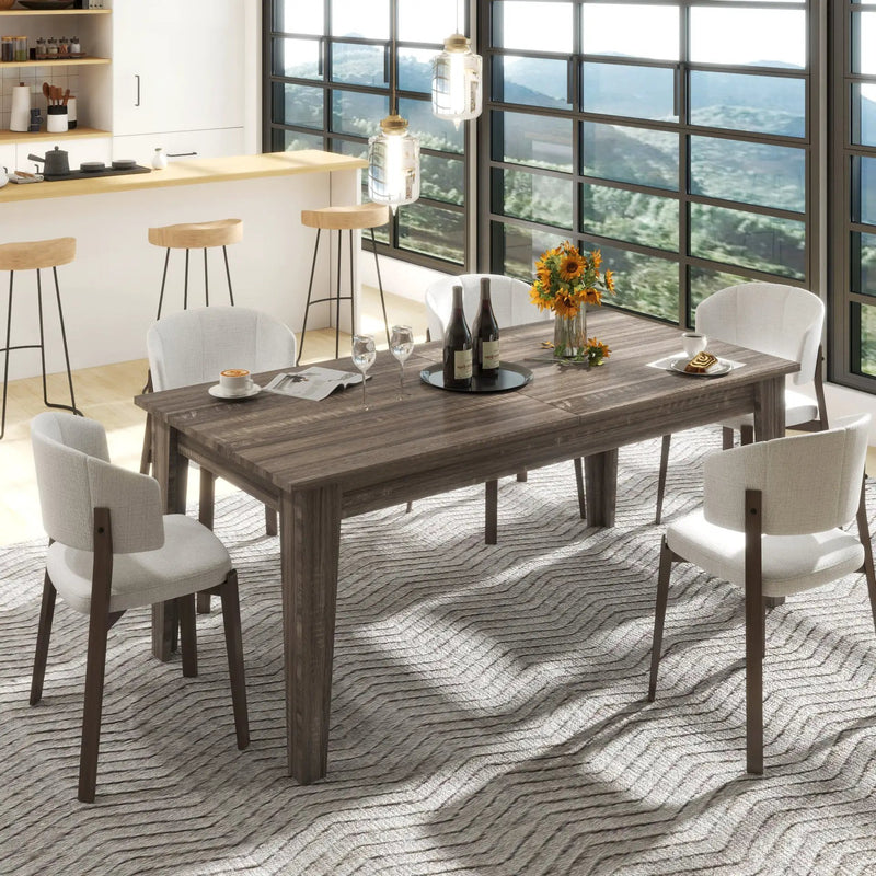 106.3 in Large Extendable Dining Table by HouseOfZazla