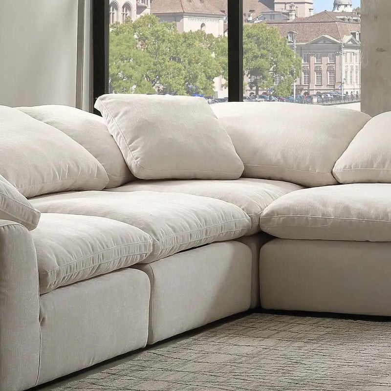 Naveen - Modular Wedge With Pillow by Unique Piece Furniture