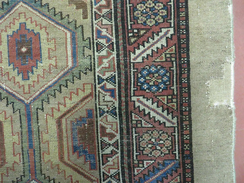 3'4" X 12' Antique Hand Made Turkish Wool Rug Runner Carpet Camel Hair Nice by Jewel Rugs