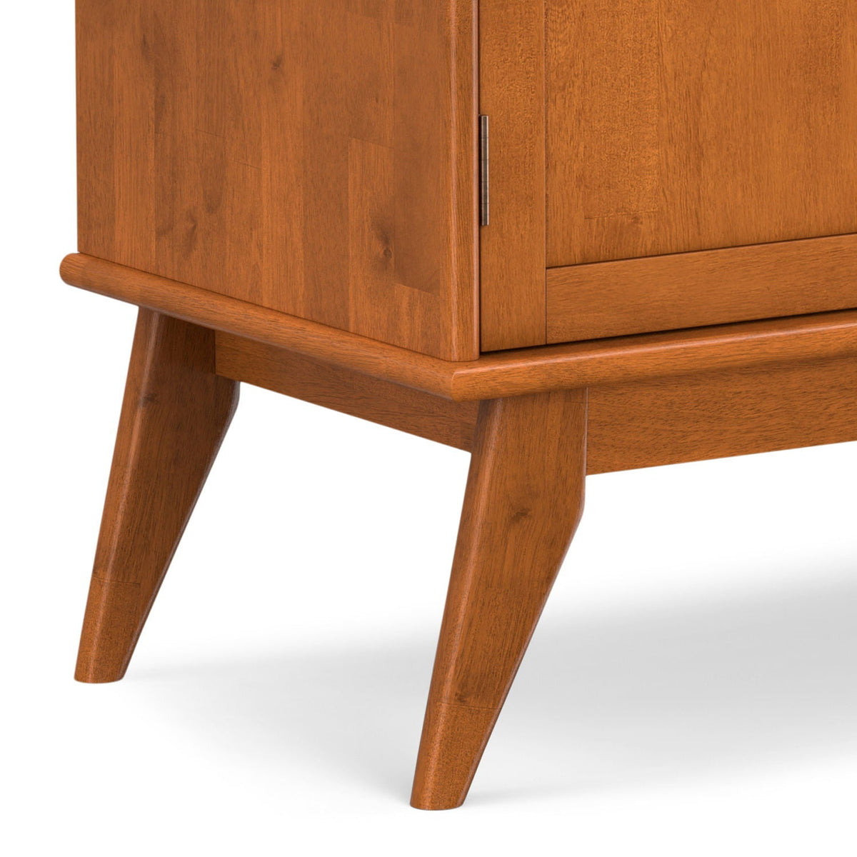 Mid Century Bar Cabinet with Wine Storage - Light Brown, photo 5 of 7