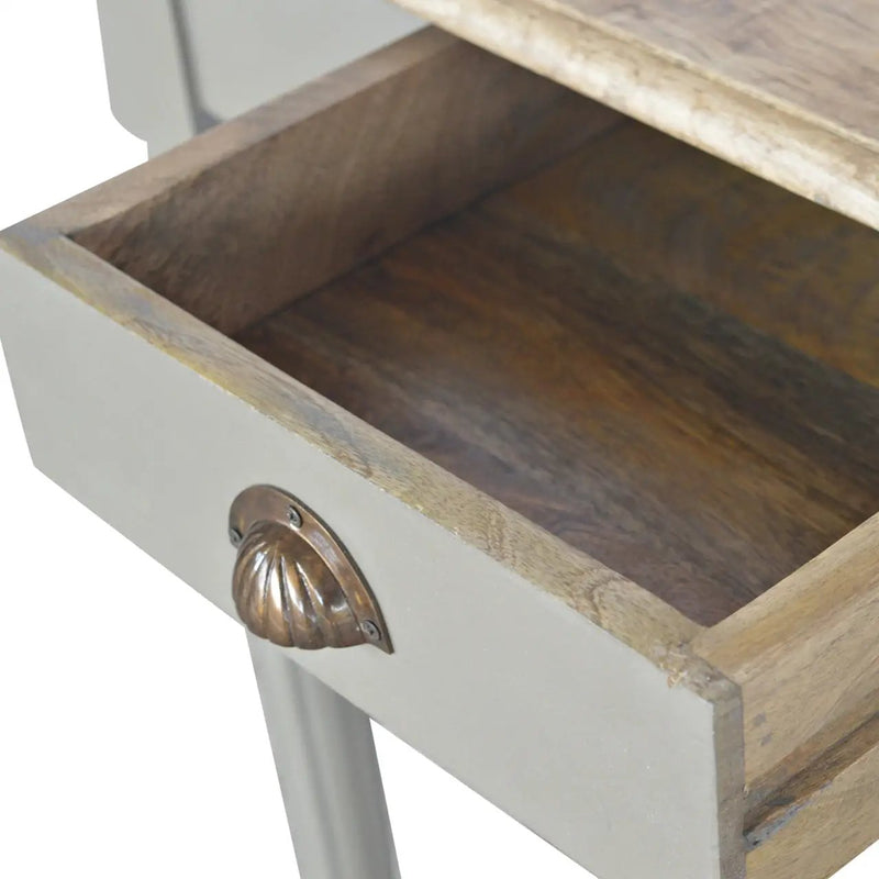 Solid Wood Hand Painted Writing Desk, 1-Drawer by HouseOfZazla