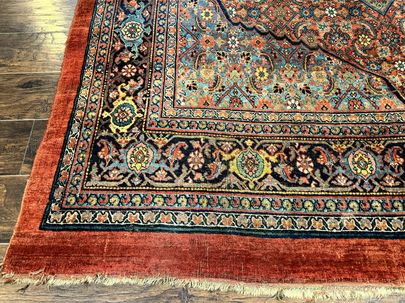 Antique Persian Bijar Rug 7x15 by Jewel Rugs