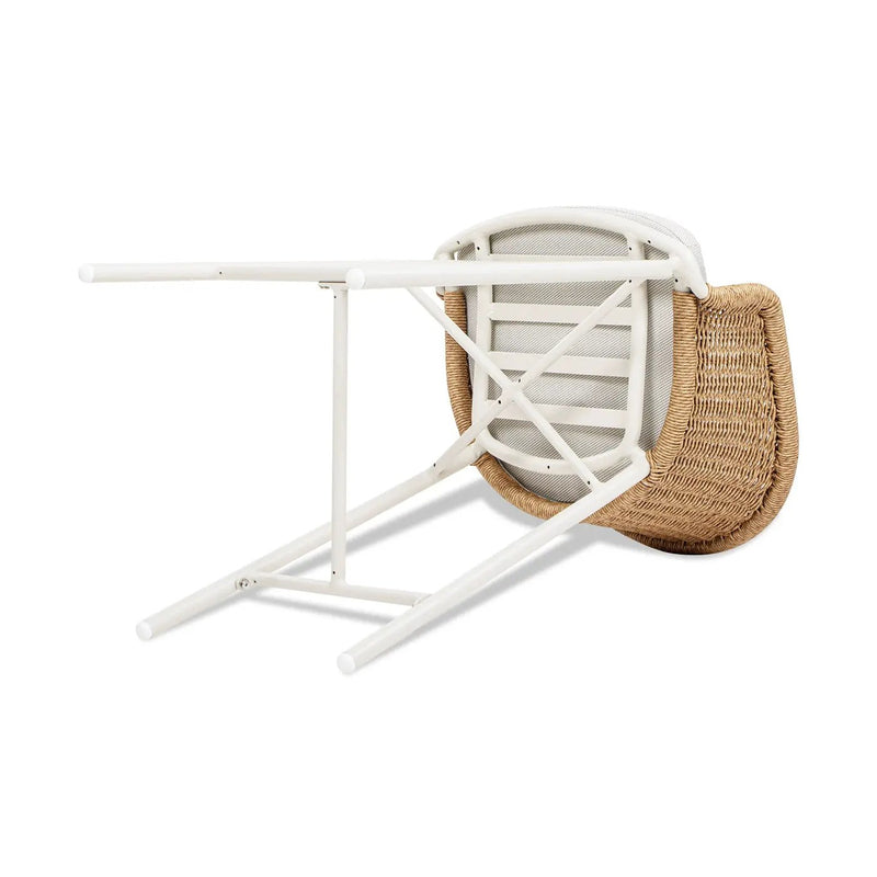 Santorini 28" Wicker Back Outdoor Bar Stool Set of 2 by HouseOfZazla