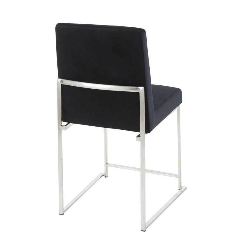 Fuji - Contemporary Modern Elegance High Back Dining Chair (Set of 2) by HouseOfZazla