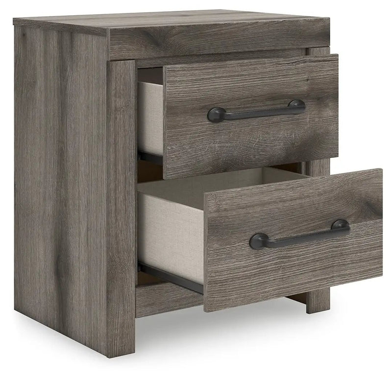 Graystorm - Two Drawer Night Stand - Brown Gray by Unique Piece Furniture