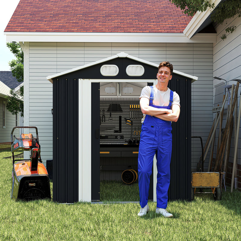 Campcraft 8x6 FT Outdoor Metal Storage Shed by HouseOfZazla