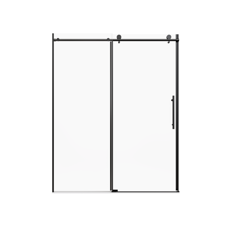 56-60" W x 76" H Stainless Steel Frameless Sliding Shower Door by HouseOfZazla