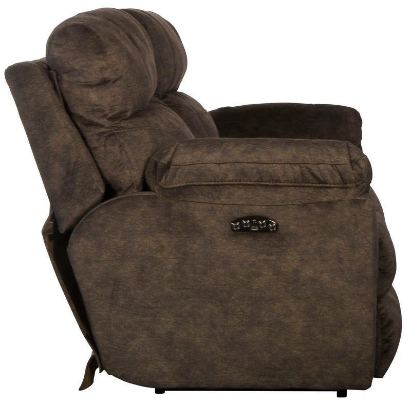 Sedona - Power Headrest Lay Flat Reclining Console Loveseat With Storage & Cupholders by Unique Piece Furniture