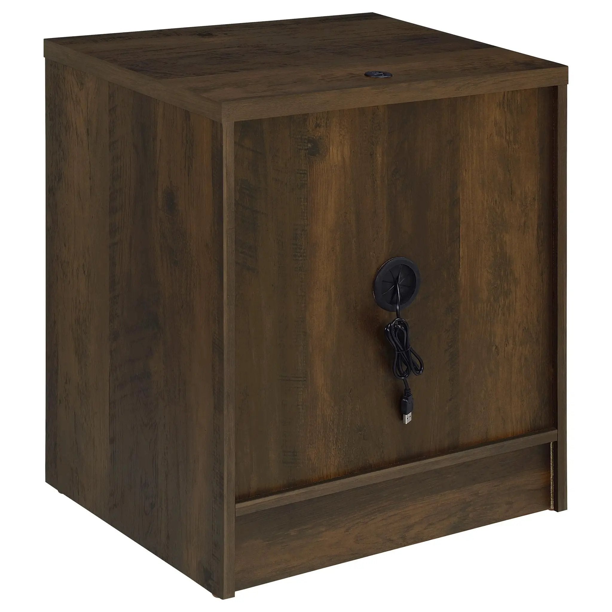 Westpark 2-drawer Nightstand LED Lights and USB Dark Pine by Unique Piece Furniture