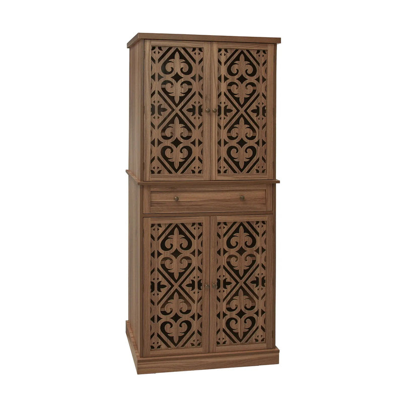4 Door Cabinet With 1 Drawer, With 4 Adjustable Inner Shelves, Storage Cabinet by Unique Piece Furniture