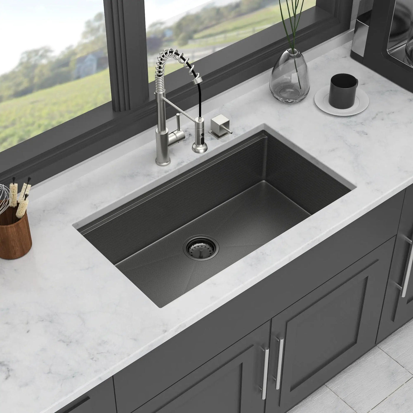 Workstation Kitchen Sink, Single Bowl Undermount by HouseOfZazla