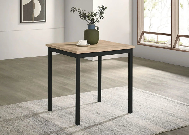 Garza Space Saving Rectangular Dining Table Greige Oak by Unique Piece Furniture