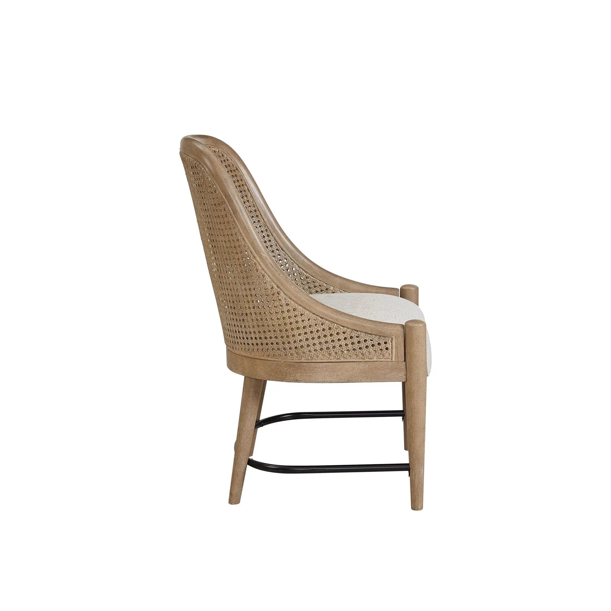 Cane Backed Host Chair Colored (Set of 2) - Sand by HouseOfZazla