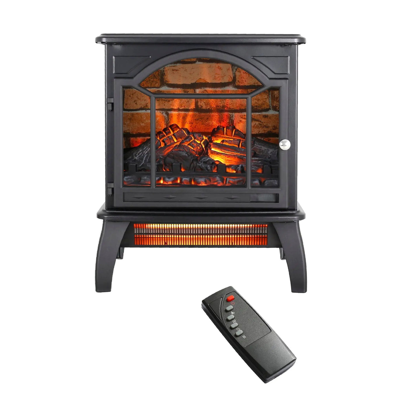 3D Flame Electric Infrared Quartz Fireplace Stove With Remote Control by HouseOfZazla