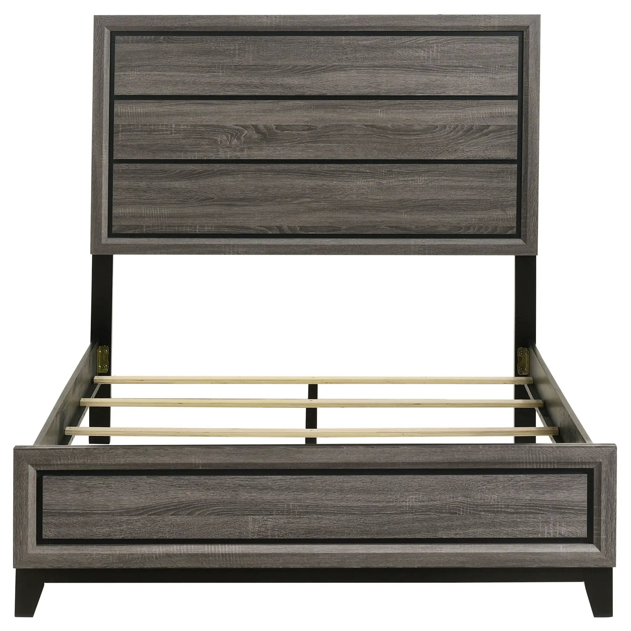 Watson Wood Full Panel Bed Grey Oak by Unique Piece Furniture