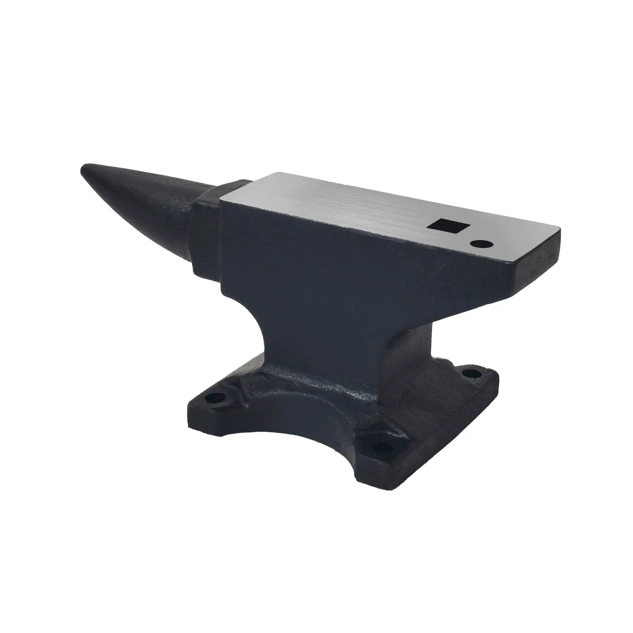 100 Lbs Single Horn Anvil, 4 Holes - Black by HouseOfZazla