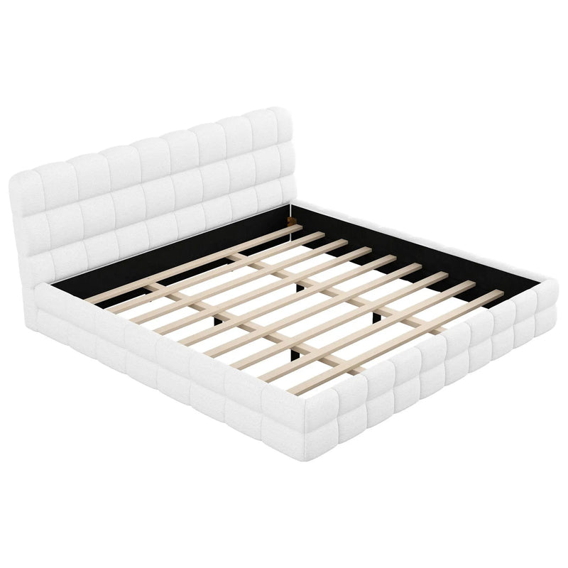 Upholstered Platform Bed With Headboard by Unique Piece Furniture