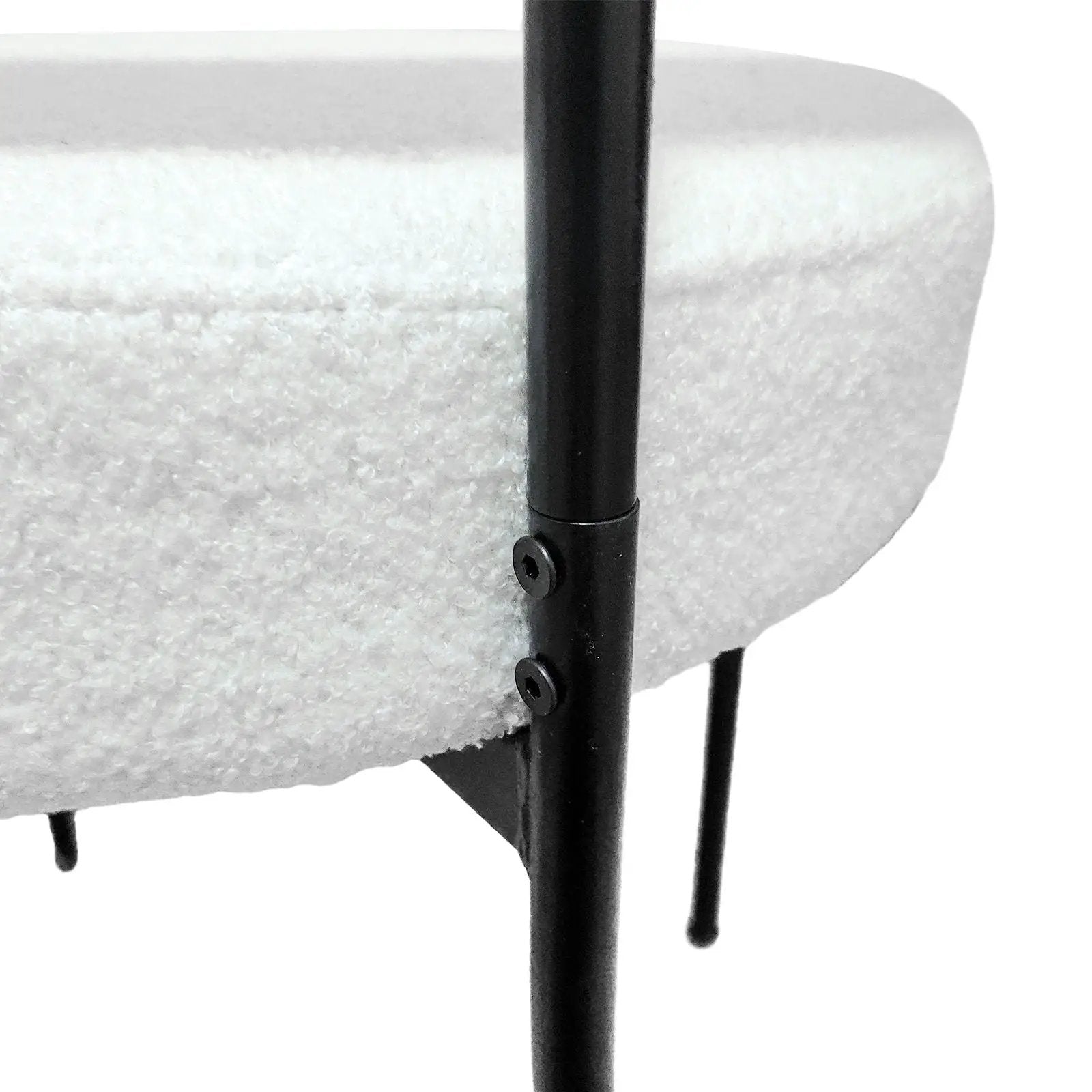 Mid-Century Modern Dining Chair With Curved Backrest
