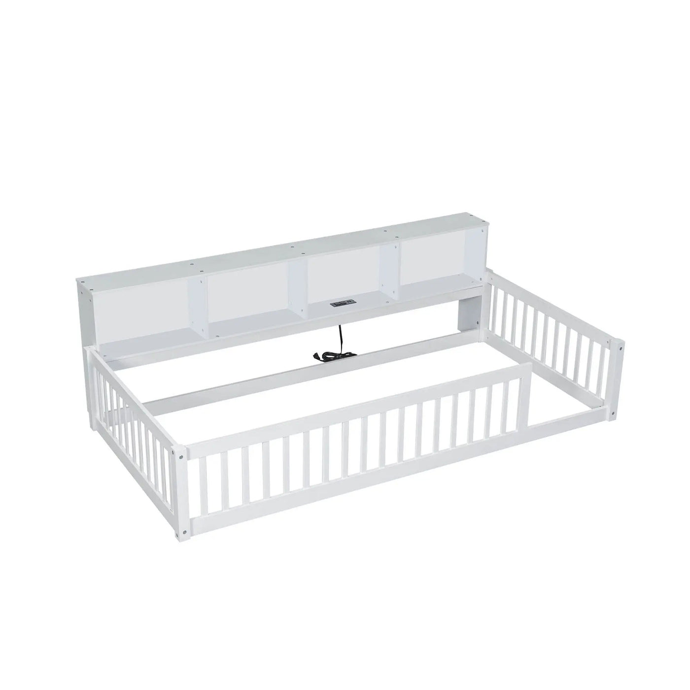 Floor Bed With Storage Cabinets And USB Ports by HouseOfZazla