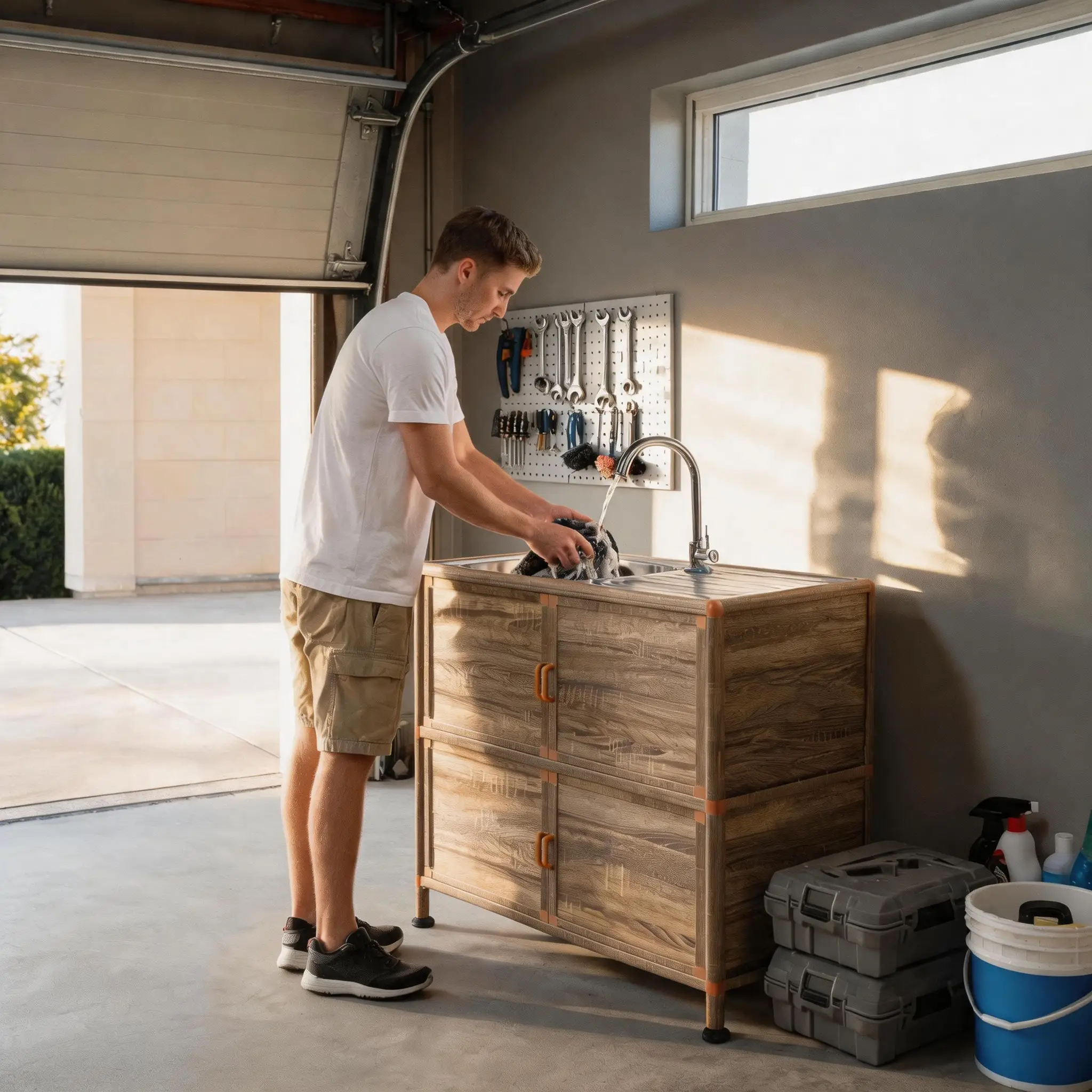 Utility Sink with Cabinet by HouseOfZazla