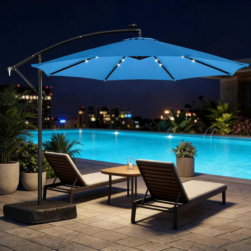 Stylish Pool Umbrella, Outdoor Cantilever Patio Umbrella by HouseOfZazla