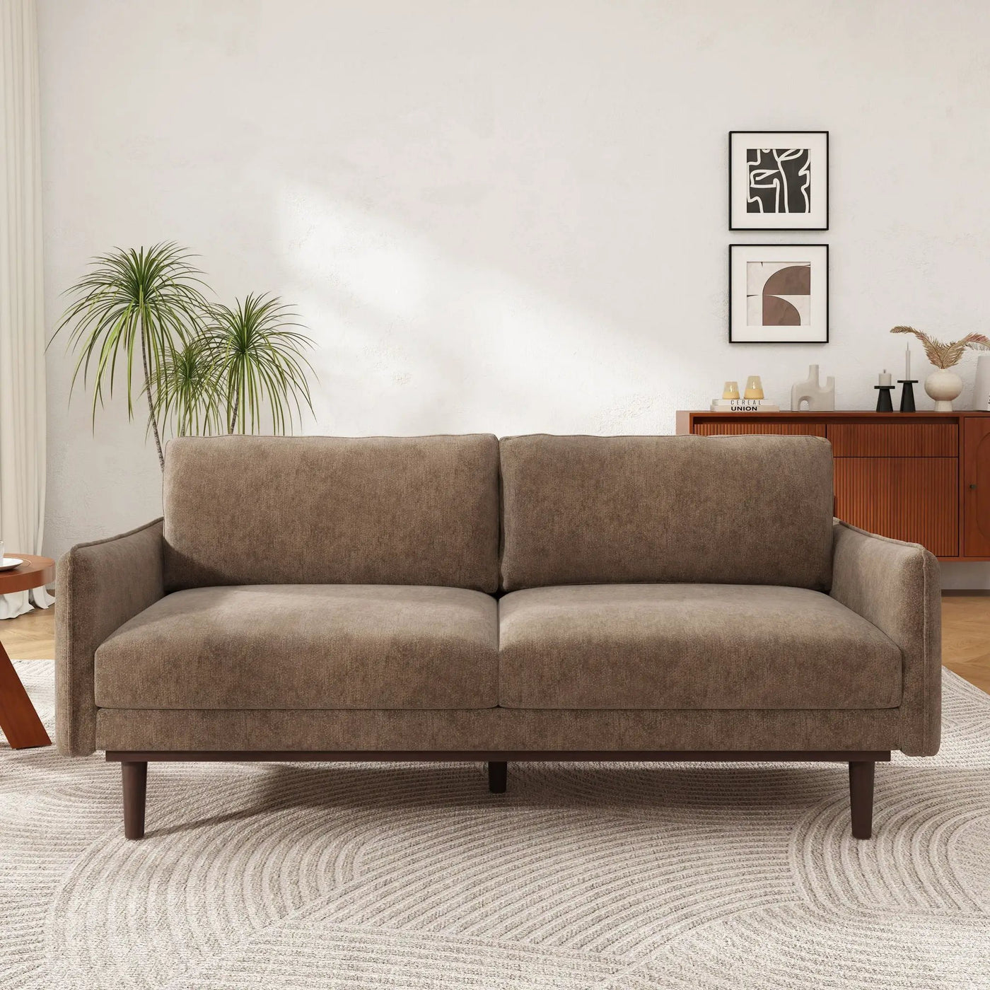 Loveseat Sofa With Spacious Seating by Unique Piece Furniture