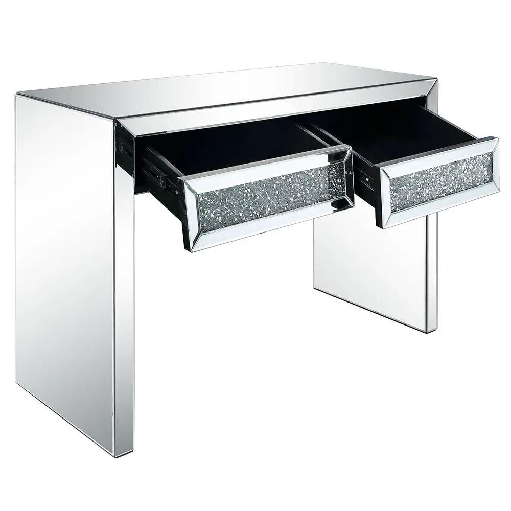 Noralie - Console Table Faux Diamonds - Mirrored by Unique Piece Furniture