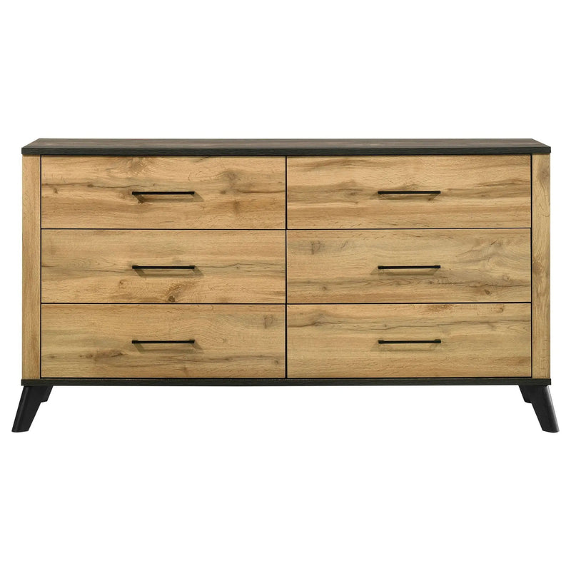 Kaywood 6-drawer Dresser Cabinet Natural Pine by Unique Piece Furniture