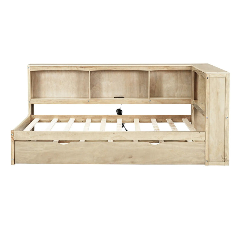 Daybed With Trundle, Storage Cabinets, USB Ports by Unique Piece Furniture