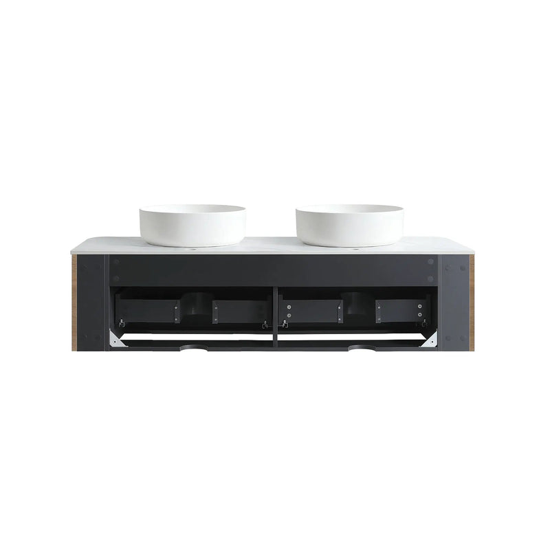 Erba 60 Inch Bathroom Vanity with Sink in Honey by HouseOfZazla