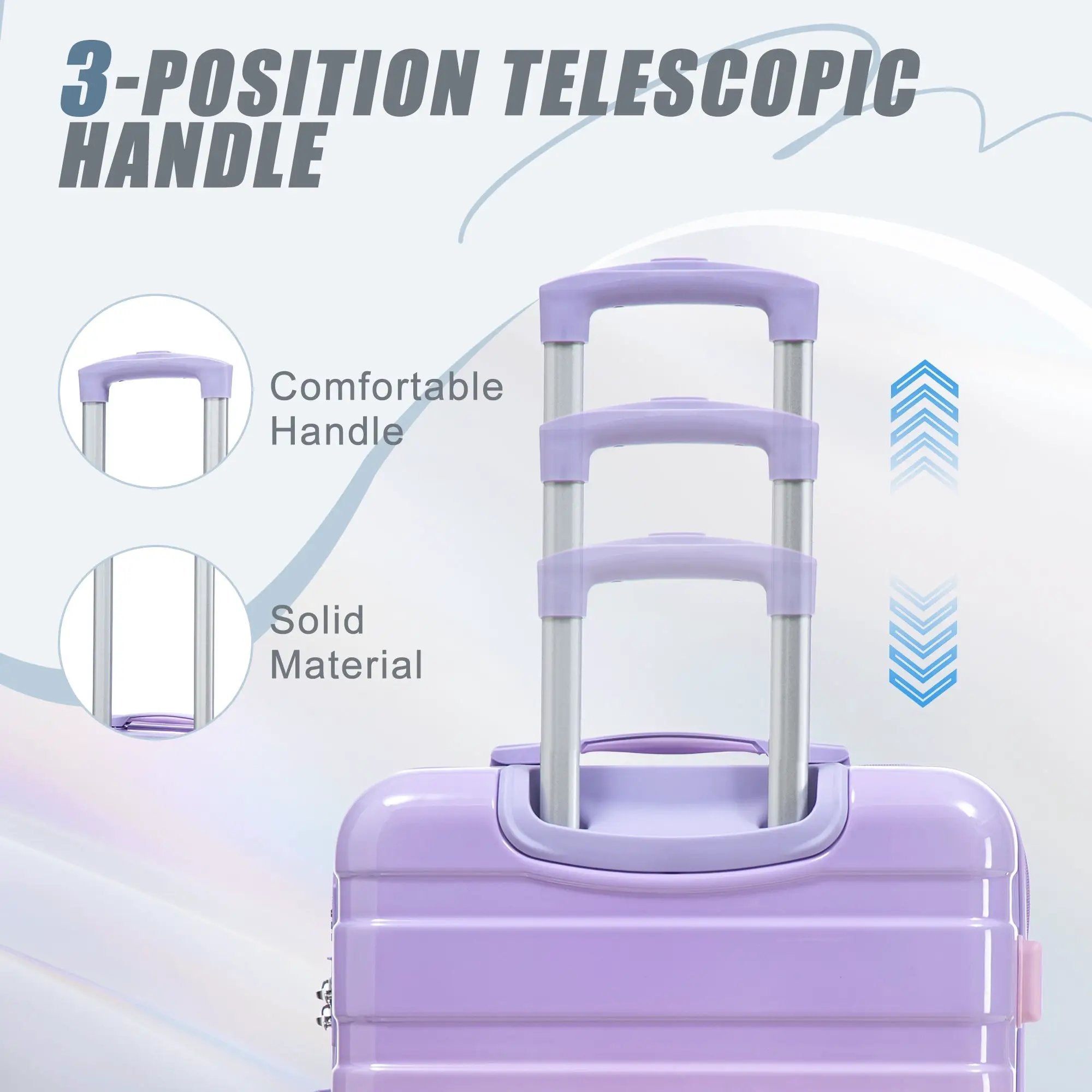 20'/24'/28' 3-Piece PC Spinner Wheel Luggage Set by HouseOfZazla