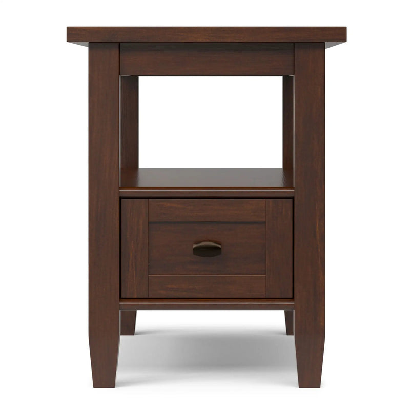 Warm Shaker - Narrow Side Table - Brown by HouseOfZazla