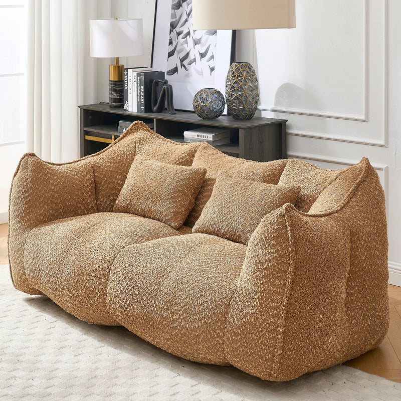 Comfortable Dual Beanbag Chair With High Resilience Foam Core For 2 People by HouseOfZazla