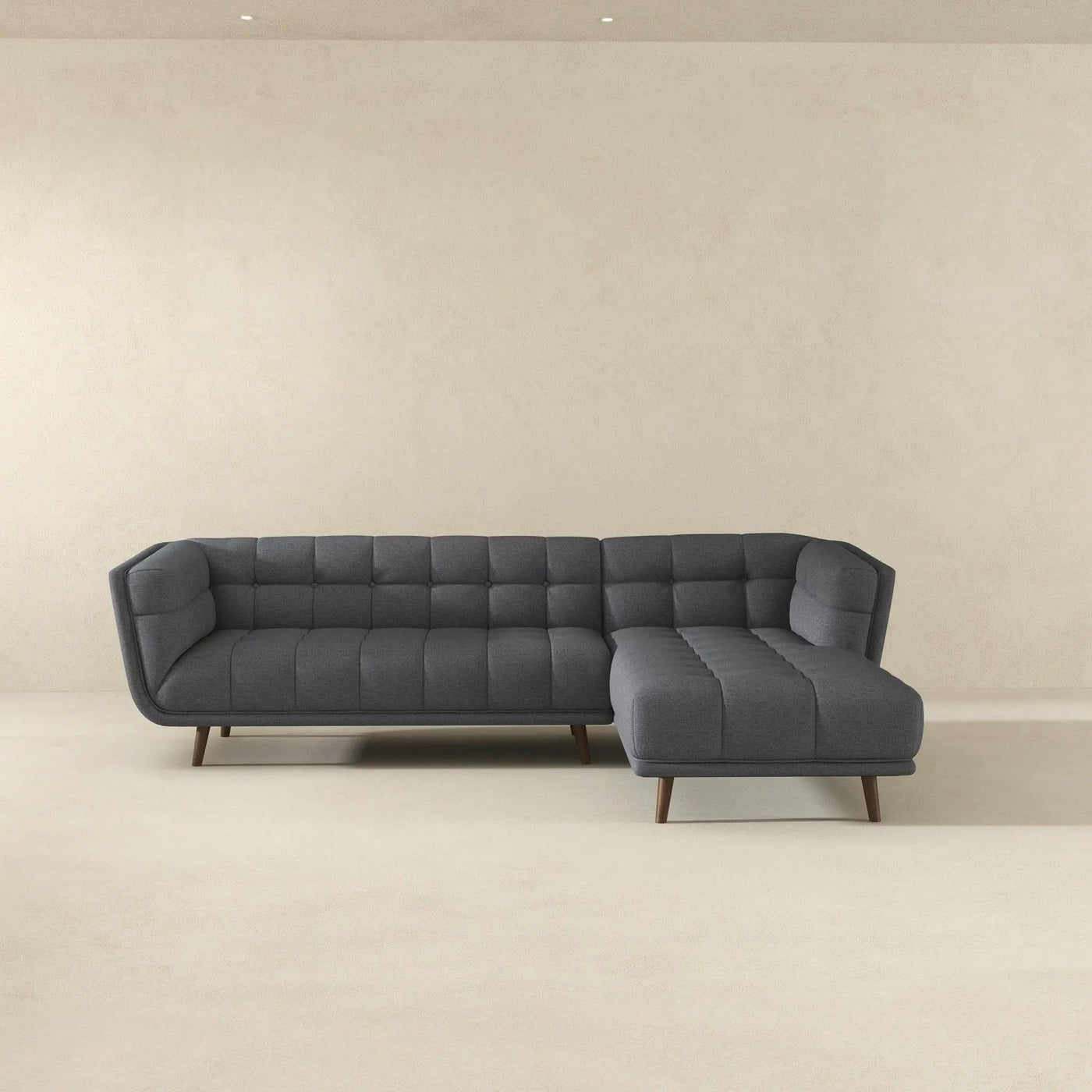 Addison - L Shape Sectional Sofa Tufted by Unique Piece Furniture